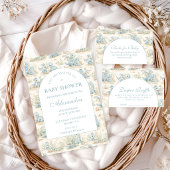 Blue Dinosaur Storybook Baby Shower Serviette