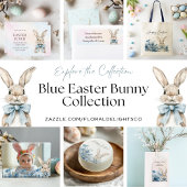 Blue Oaster Bunny Tragetasche