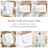 Baby in Bloom Blue Floral Serviette