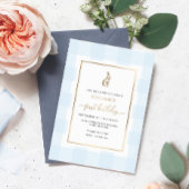 Bunny Rabbit Blue Gingham Baby Dusche Jagdbunt Wimpelkette