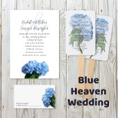 Blue Heaven Hydrangea auf Steppe Danke Note Card