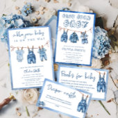 Modern Blue Jean Baby Babies sind süß Poster