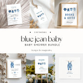 Blue Jean Baby Shower - Denim Theme Pappteller