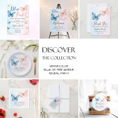 Party des Blauen oder rosa Geschlechts Einladung