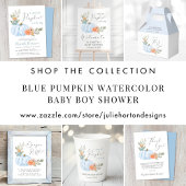 Pumpkin Nimm eine Leckerei Baby Boy Shower Poster