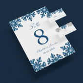 Blaue Schneeglöckchen Winterhochzeit