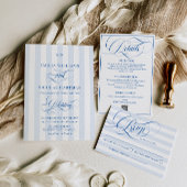 Luxusblaue Hochzeit Acryleinladungen