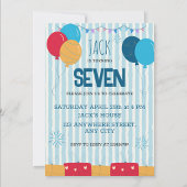 Blaue gestreifte Ballons & Geschenke Benutzerdefin Banner
