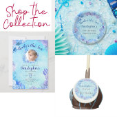 Hübsches Blau unter dem Meeresjunge zum Geburtstag Pappteller