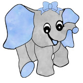 Pink Baby Bat Pappteller