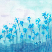 Blaue Wildblumen Fliese