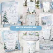 Winter Baby Dusche Begrüßungszeichen Poster