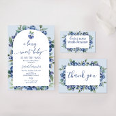 Blueberry Diaper Raffle Card Begleitkarte