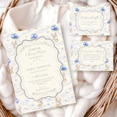 Blaubeer-Ballon-Teddy-Toilettenwindel-Raffle Begleitkarte