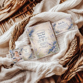 Blueberry Botanical Berry Theme 1st Birthday Dankeskarte