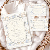 Blaubeer-Häschen-Teddy-Windel-Wettbewerb Begleitkarte