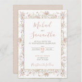 Hochzeit der Wildblume Blush and Sage Save The Date