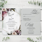 Blush botanical Acrylic Wedding Invitation Acryleinladungen (Personalisiere diese Kollektion eines unabhängigen Creators.)
