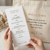 Moderne Blush Rose Hochzeit Danke Geschenktütchen