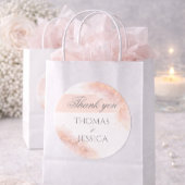 Blush Gold Sparkle Romantic Wedding Elegance Einladung