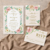 Blush Hydrangea Bloral Save the Date Hochzeitskart (Personalisiere diese Kollektion eines unabhängigen Creators.)