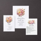 Blush and Gold Floral Wedding Fächer (Personalisiere diese Kollektion eines unabhängigen Creators.)