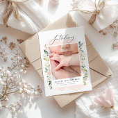 Einführung der blütenrosa Blumengeburt mit mehrere Ankündigung