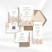 Blush Pink Floral Watercolor Hochzeit Save The Date