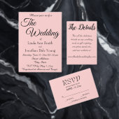 Blush Pink Einfache Hochzeit Save The Date (Personalisiere diese Kollektion eines unabhängigen Creators.)