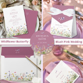 Wildblume Butterflies Wedding Napkin Serviette