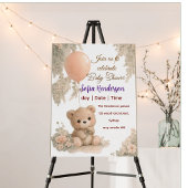 blush floral teddy bear pink geschenkschachtel