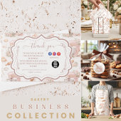 Blush Vintage Patisserie Bakery Business Visitenkarte