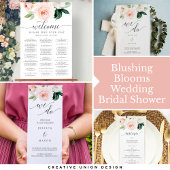 Blushing Blooms Wedding Wine Labels Weinetikett