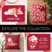 Body Positive Santa Holiday Wrapping Paper Schürze