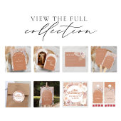 Terracotta Pampas Grass Boho Einladung zur Hochzei