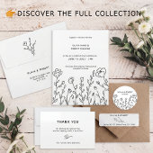 Rustikale Hochzeitsfeier Einladungsbanderole