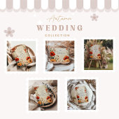 Boho Autumn Floral Wedding Save The Date