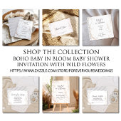 Gender-Neutral Boho Baby in Bloom Wishes for Baby Notizblock