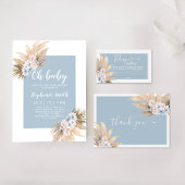 Boho Pampas Grass Boy Books for baby Card Begleitkarte