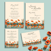 Boho Bohemische Rustikale Wildblume Einladung