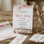 Romantische Rose und Champagner Boho-Hochzeit  Sav Save The Date