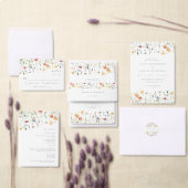 Pastellfarbene Wildblumen-Hochzeitsprogramm Programm (Personalisiere diese Kollektion eines unabhängigen Creators.)