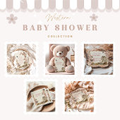 Boho Cowgirl Boots Baby Shower Serviette