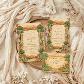 Boho Desert Botanical Wedding Einladung