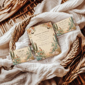 Boho Desert Cactus Bridal Shower Einladung