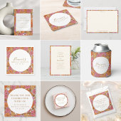 Boho Earthy Floral Brautparty Custom Vielen Dank Geschenktütchen