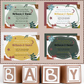 Boho Floral Neutral Sage Green Baby Dusche Banner