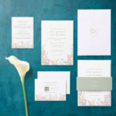 Elegante Boho-Wildblumen-Hochzeit Pappbecher (Personalisiere diese Kollektion eines unabhängigen Creators.)
