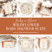 Wildblume Baby in Bloom Boho Fall Babydusche Pappbecher