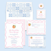 Bold Pink Citrus Main Squeeze Brautparty Einladung